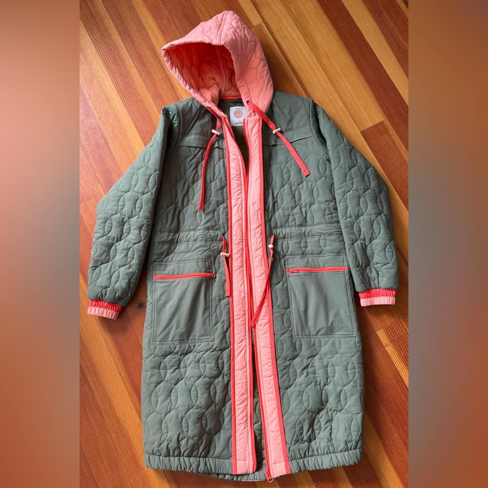 Daily Practice Coat by Anthropologie in Moss/Olive Green, XS